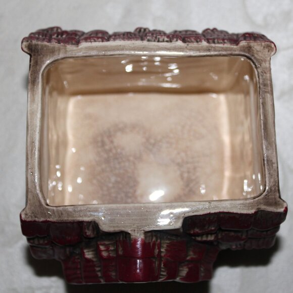 Vintage Cookie Jar | House Chalet Cabin Cookie Jar | Ceramic Canister - Picture 7 of 8